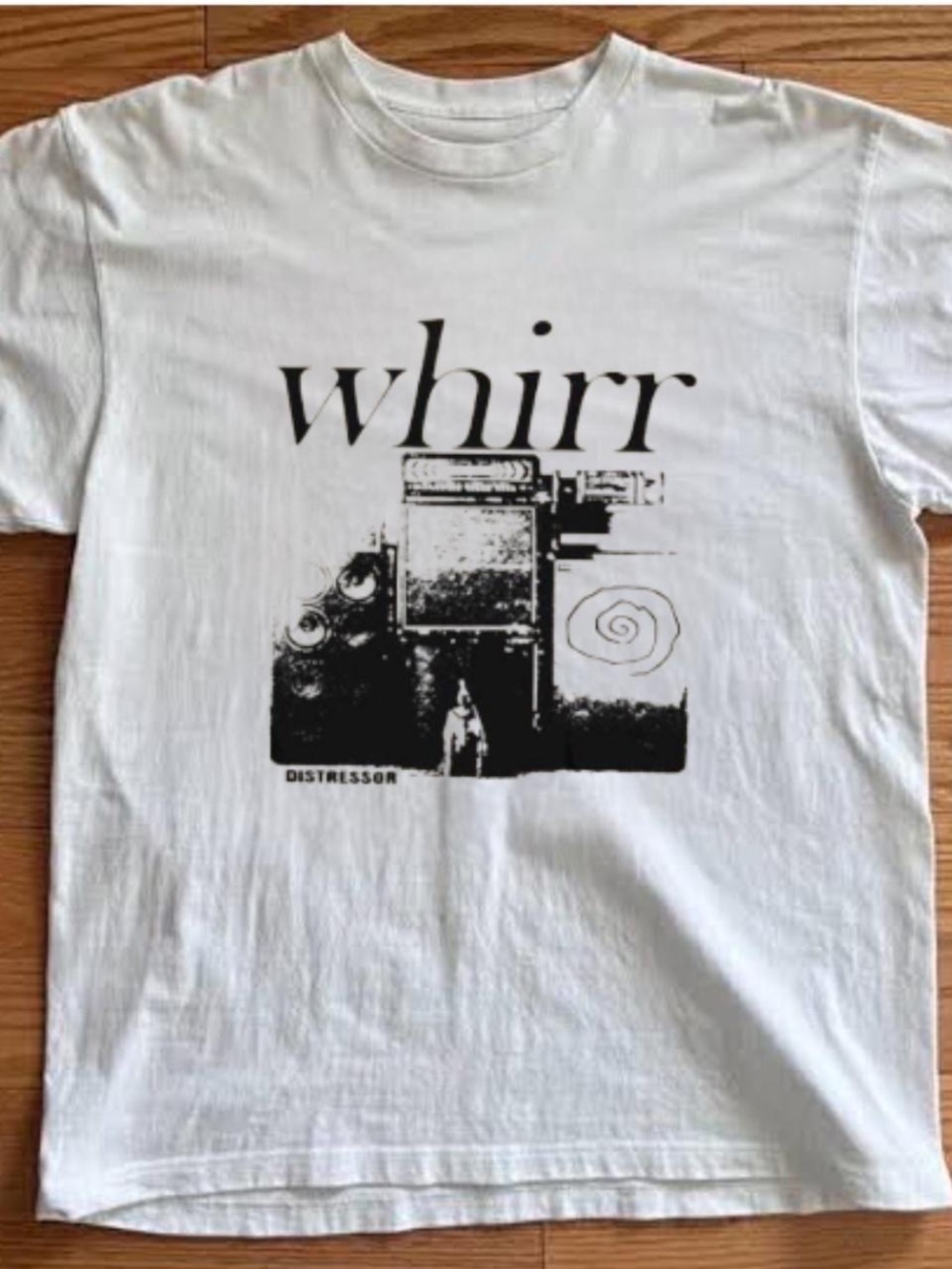 Gildan White Whirr Distressors Graphic Tee
